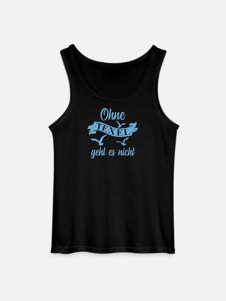 Texel Insel Urlaub - Gildan Männer Tank Top - Schwarz
