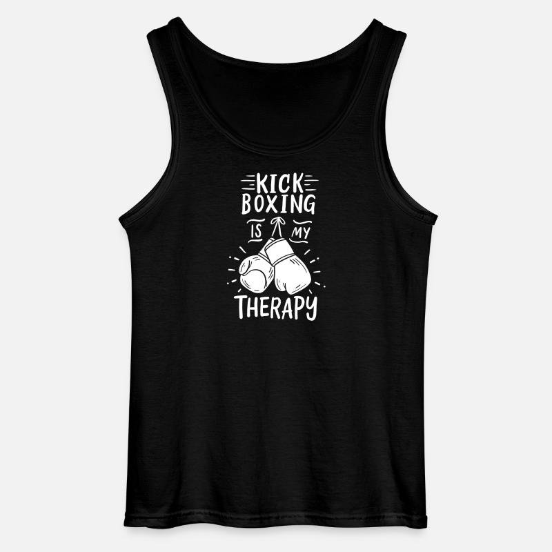 Kickboxen Kickboxer - Gildan Männer Tank Top - Schwarz