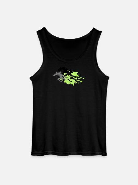 pferde - hengst - stute - fohlen - Gildan Männer Tank Top - Schwarz