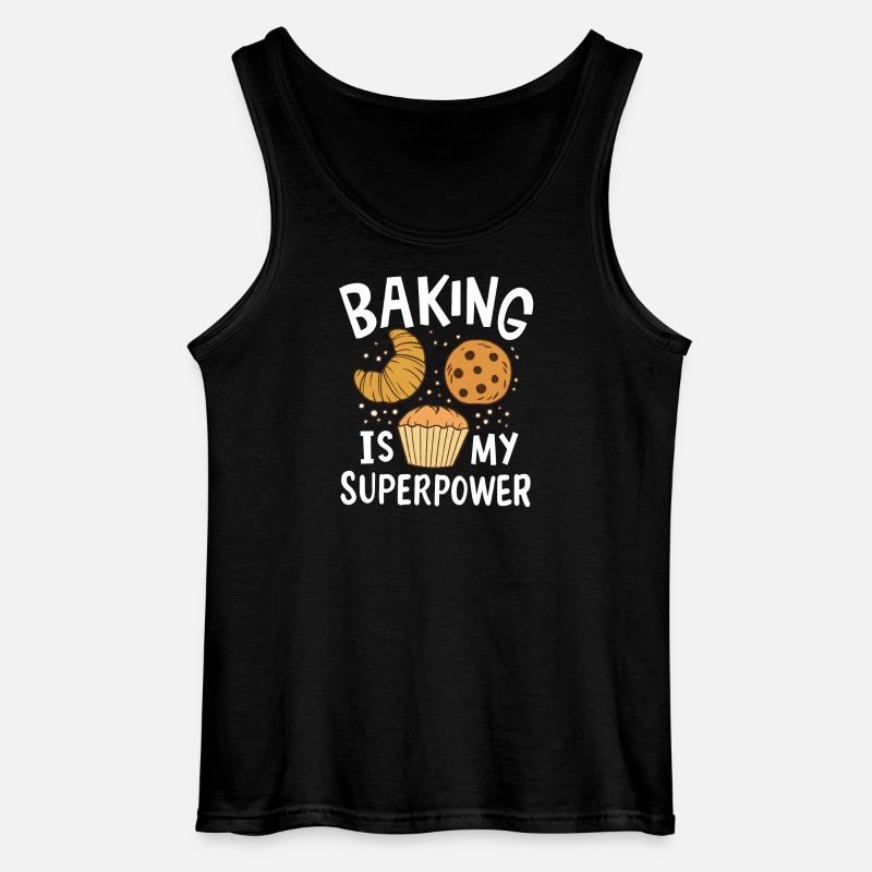 Backen Bäcker - Gildan Männer Tank Top - Schwarz