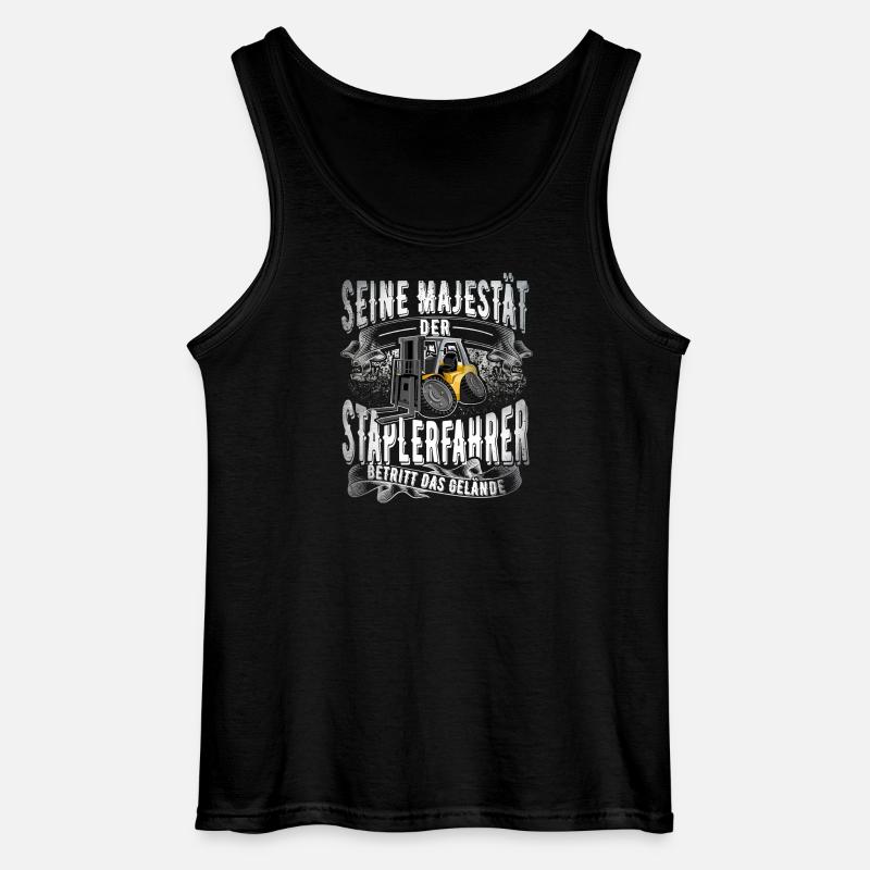 Staplerfahrer - Gildan Männer Tank Top - Schwarz