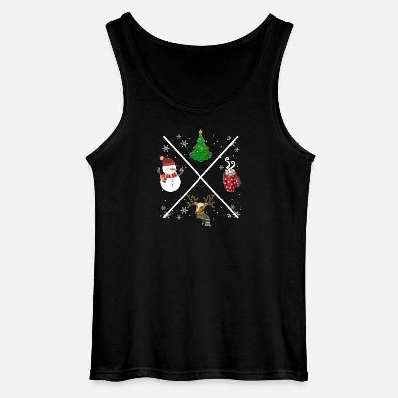 Weihnachts X - Gildan Männer Tank Top - Schwarz