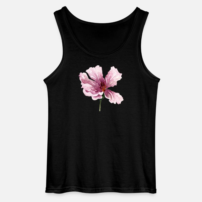 blume - Gildan Männer Tank Top - Schwarz