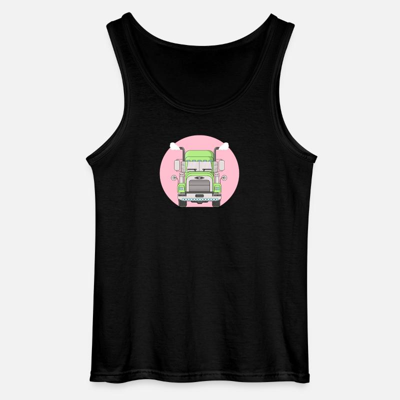 Lastbiler lastbiler - Gildan tanktop til mænd - sort