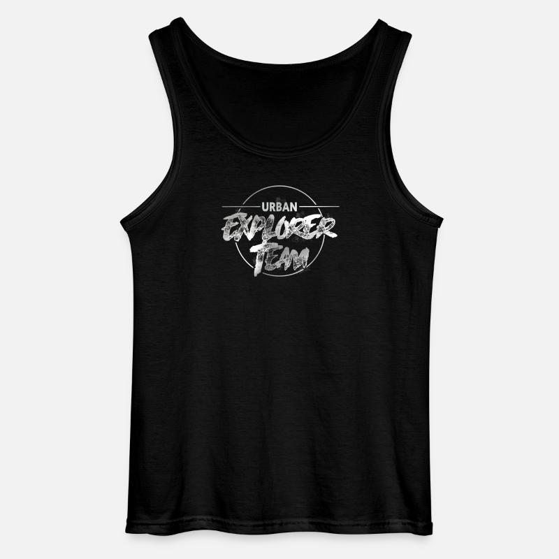Urban Explorer Team - Gildan Männer Tank Top - Schwarz