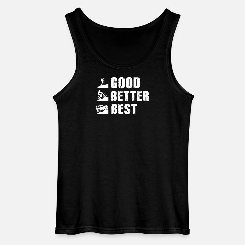 defender good better best - Gildan Männer Tank Top - Schwarz