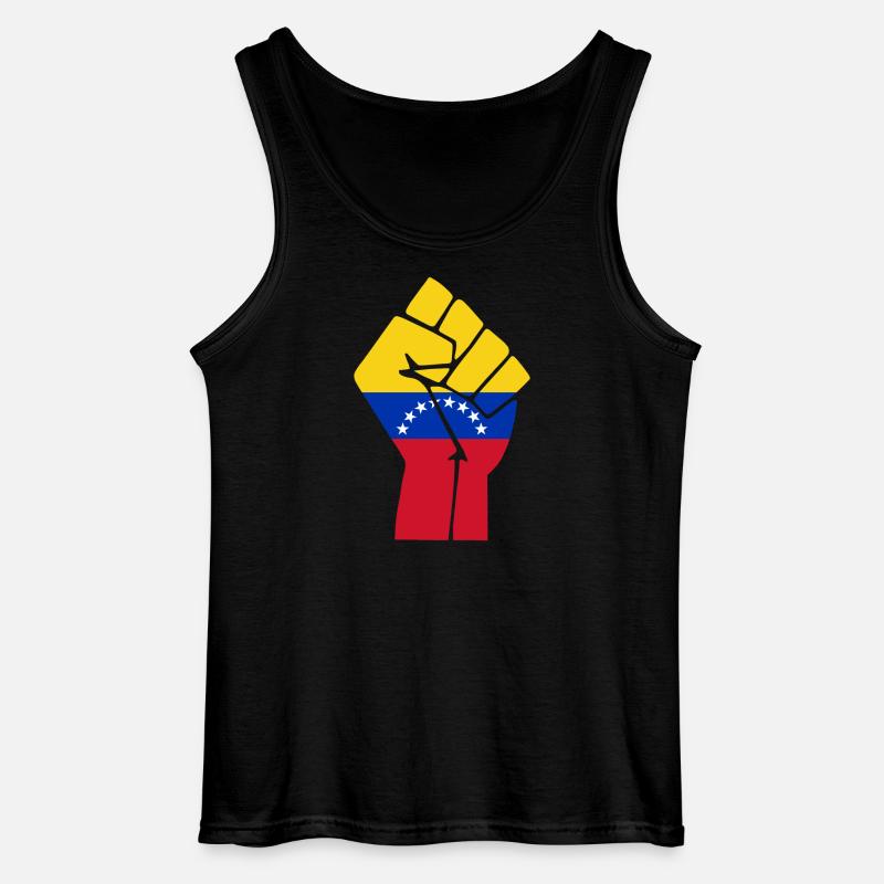 Venezuela Faustflagge - Gildan Männer Tank Top - Schwarz
