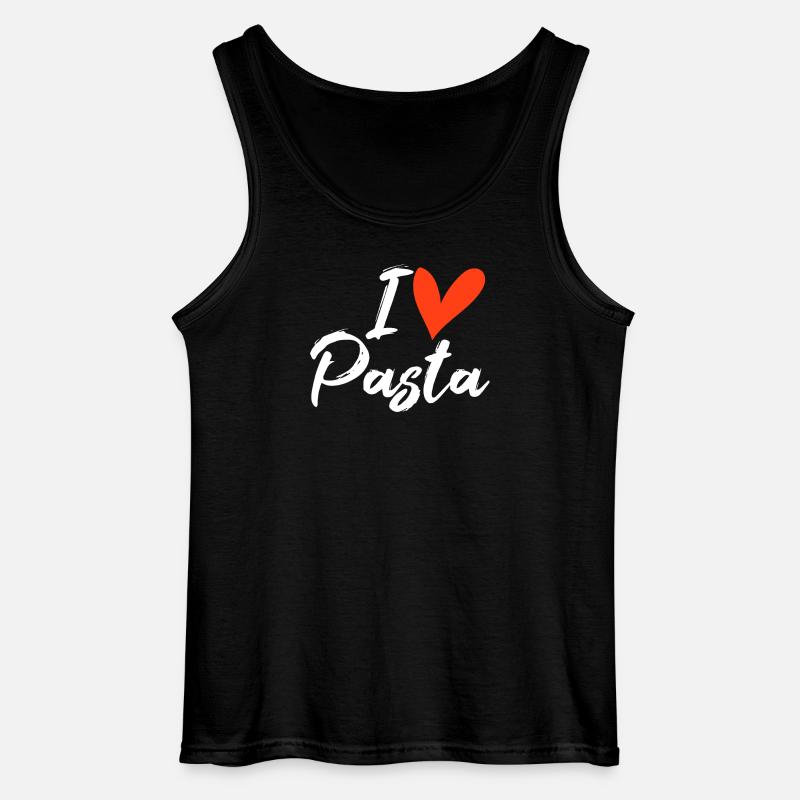 Pasta - Gildan Männer Tank Top - Schwarz
