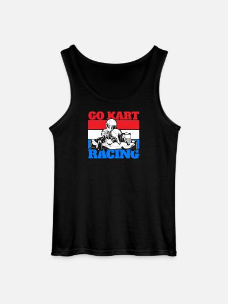 Go Kart Go Cart Racing - Gildan tanktop til mænd - sort