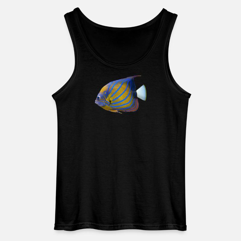 fish tropical - Gildan Männer Tank Top - Schwarz