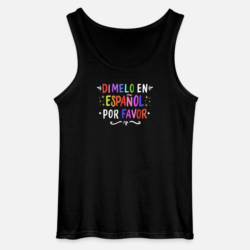 Spanisch Spanischlehrer Sprache - Gildan Männer Tank Top - Schwarz
