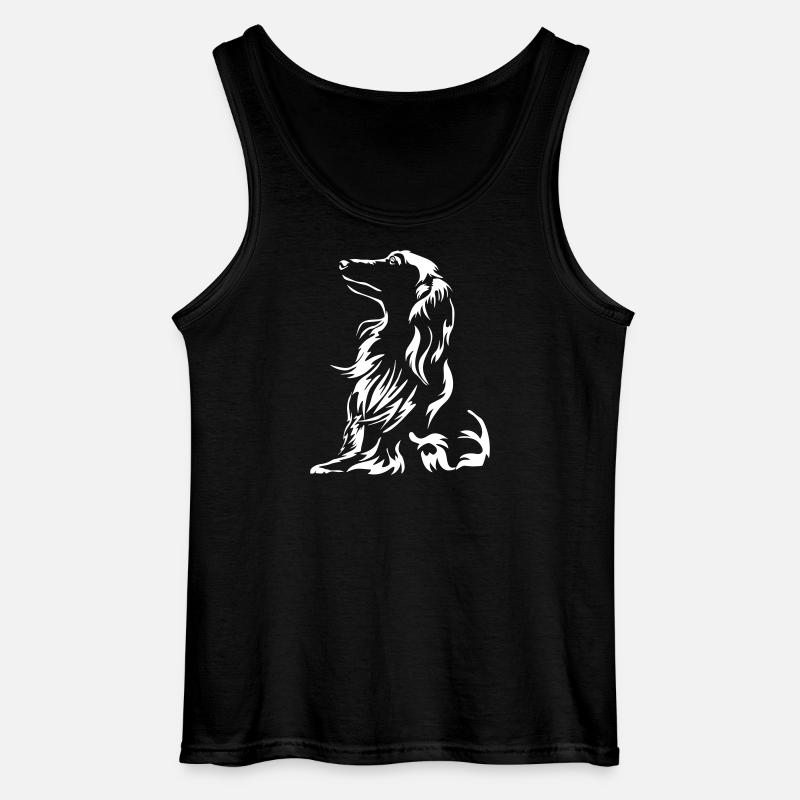 Dackel "Black Edition" - Gildan Männer Tank Top - Schwarz
