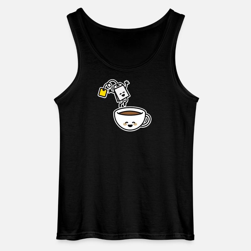 Teebeutel Tee Teetasse Teetrinker Teeliebhaber - Gildan Männer Tank Top - Schwarz