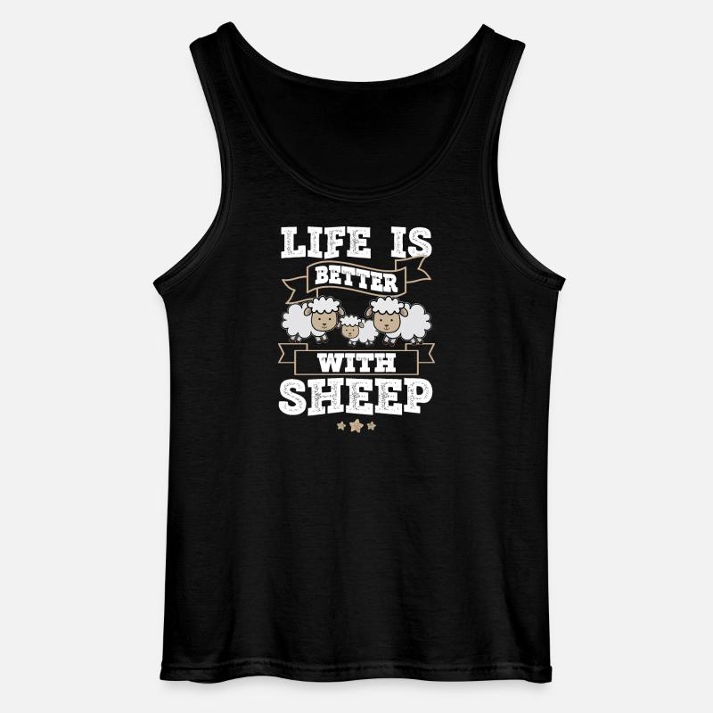 Schaf - Gildan Männer Tank Top - Schwarz
