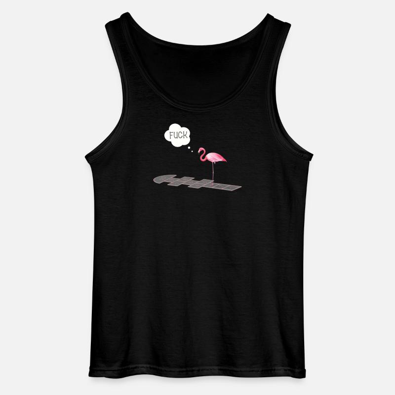 Flamingo mit einem Problem - Gildan Männer Tank Top - Schwarz