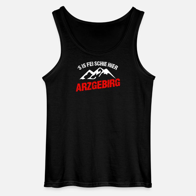 is fei schie hier - Gildan Männer Tank Top - Schwarz