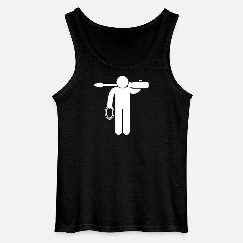 Electronic electrician Electrical Engineer - Gildan Men’s Tank Top - black