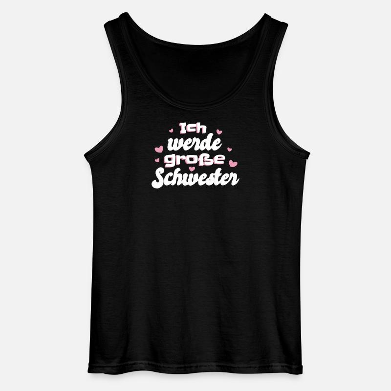 Liebevolle Schwester Botschaft - Gildan Männer Tank Top - Schwarz
