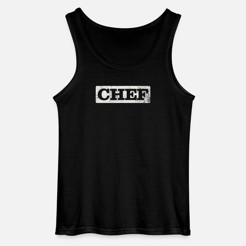 Chef Cook Hobby Chef - Gildan Men’s Tank Top - black