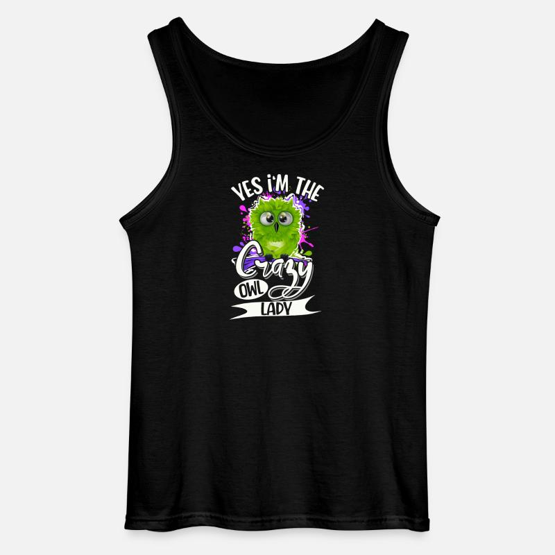 Eule - Gildan Männer Tank Top - Schwarz