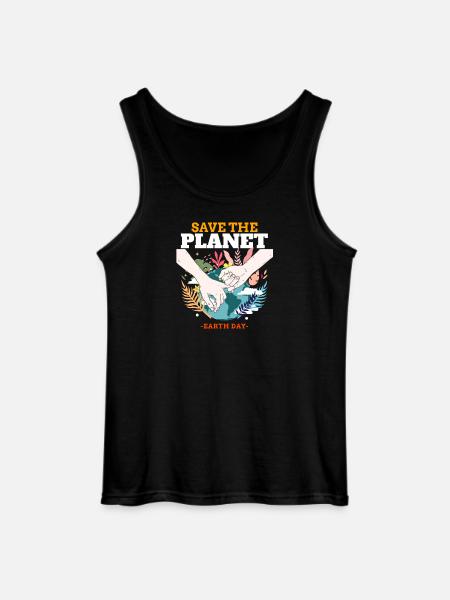 Save the Earth – Earth Day - Gildan Men’s Tank Top - black