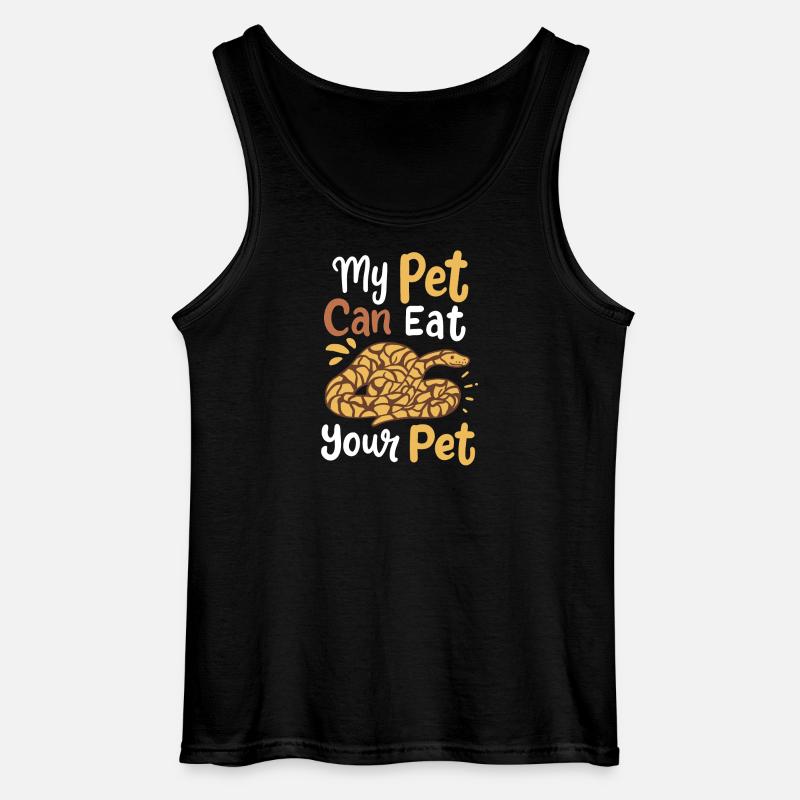 Python Snake Snake Owner - Gildan Men’s Tank Top - black