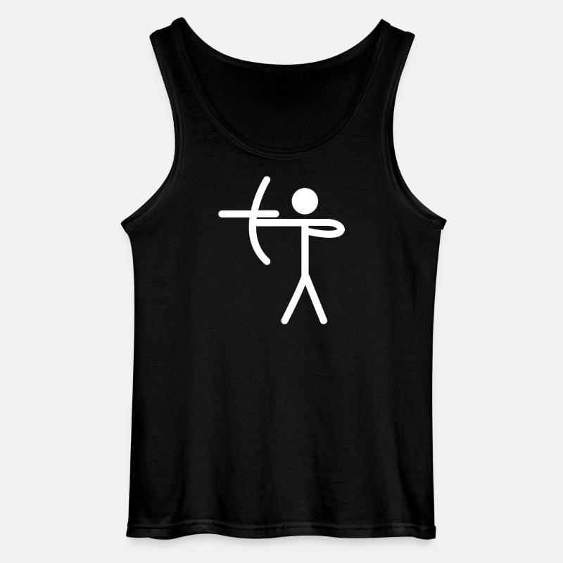 Bogenschießen - Gildan Männer Tank Top - Schwarz