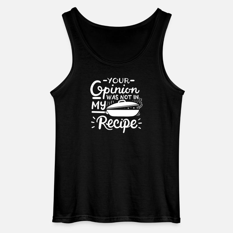 Koch Rezept Kochen - Gildan Männer Tank Top - Schwarz