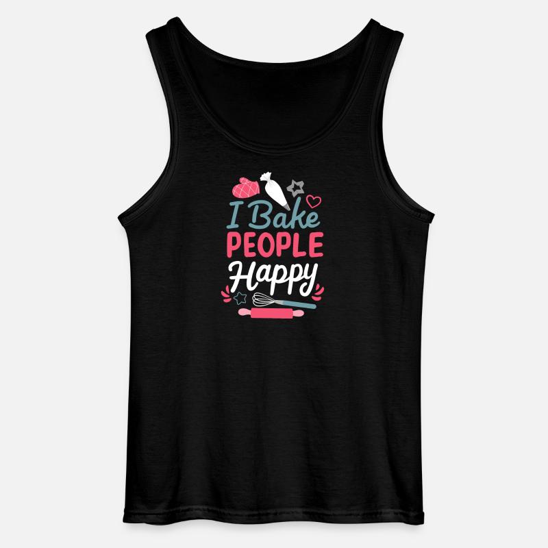 Baking Bakery Hobby Baker - Gildan Men’s Tank Top - black