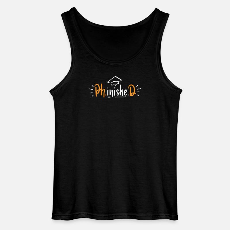 PhD Doctoral Degree - Gildan Men’s Tank Top - black