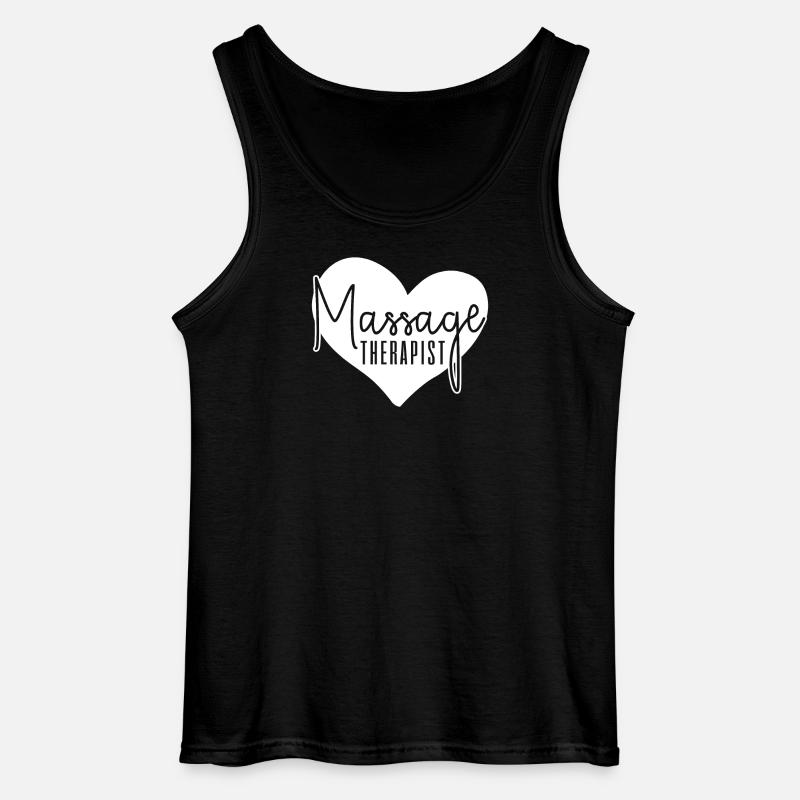 Massagetherapeut Massagetherapie - Gildan Männer Tank Top - Schwarz