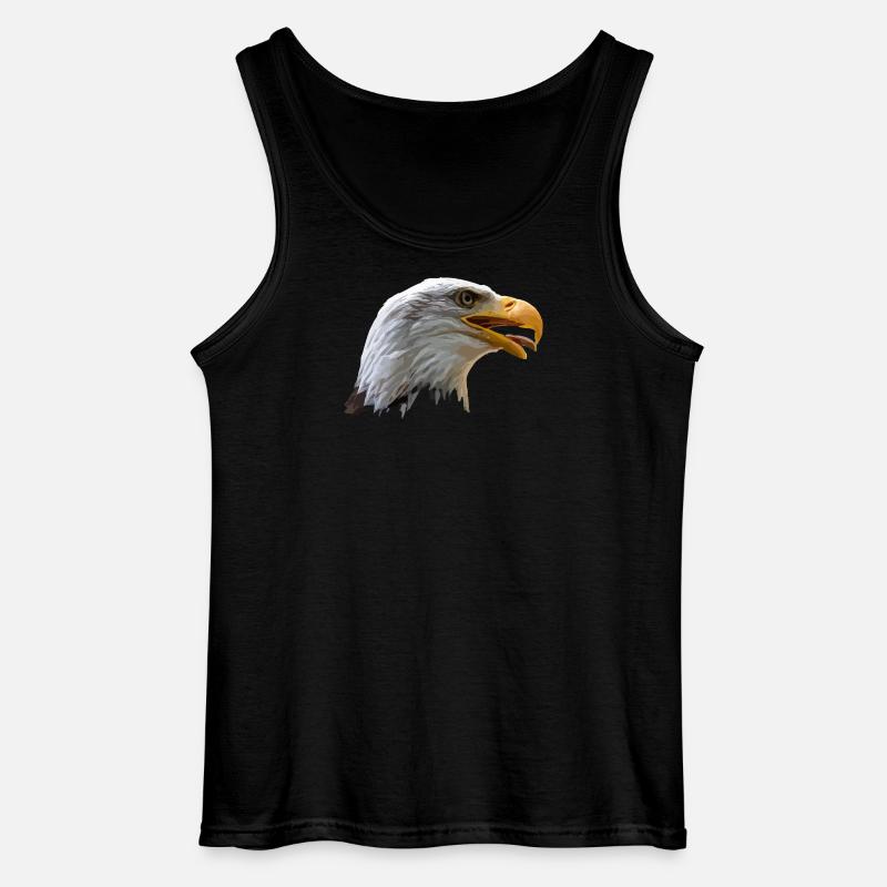 Weißkopfseeadler - Gildan Männer Tank Top - Schwarz