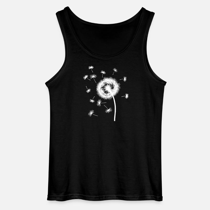 Pusteblume - Gildan Männer Tank Top - Schwarz