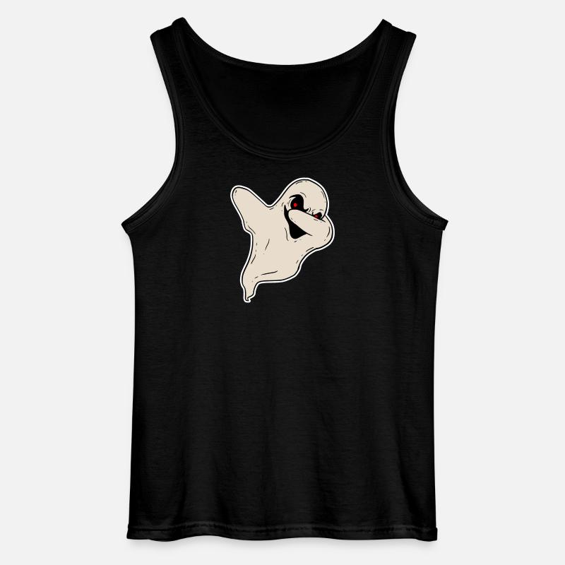 Halloween Horror Ghosts - Gildan Men’s Tank Top - black