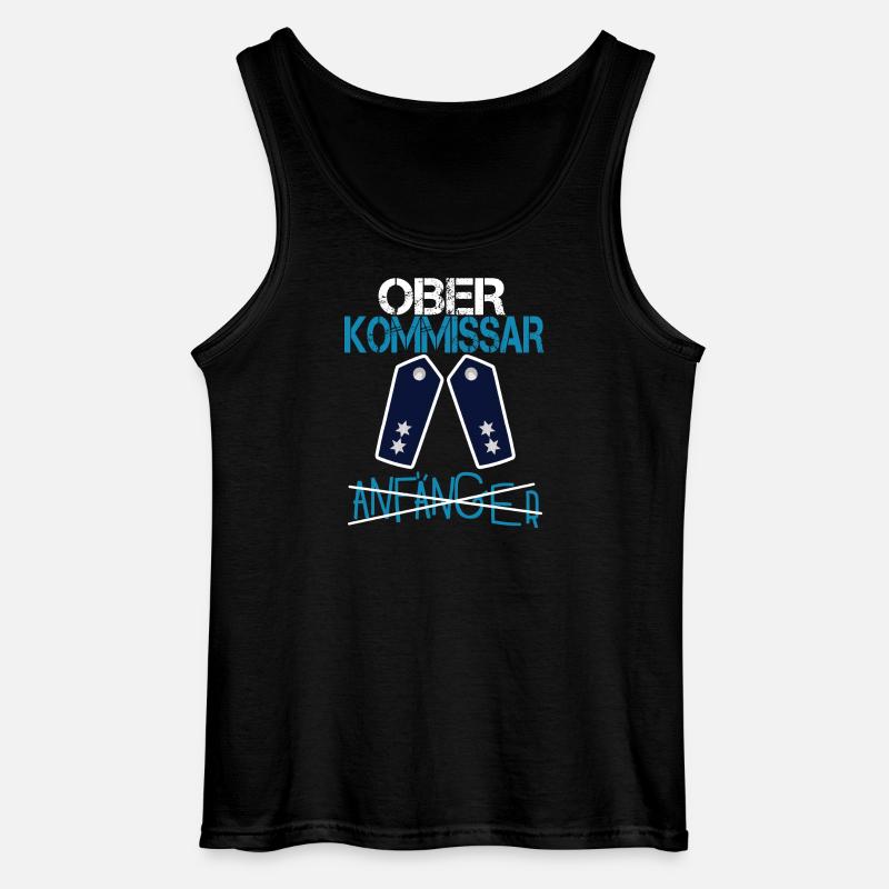 Anfänger - Oberkommissar Polizei Befördung - Gildan Männer Tank Top - Schwarz