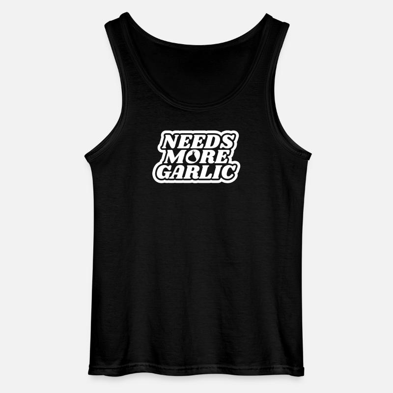 Knoblauch - Gildan Männer Tank Top - Schwarz