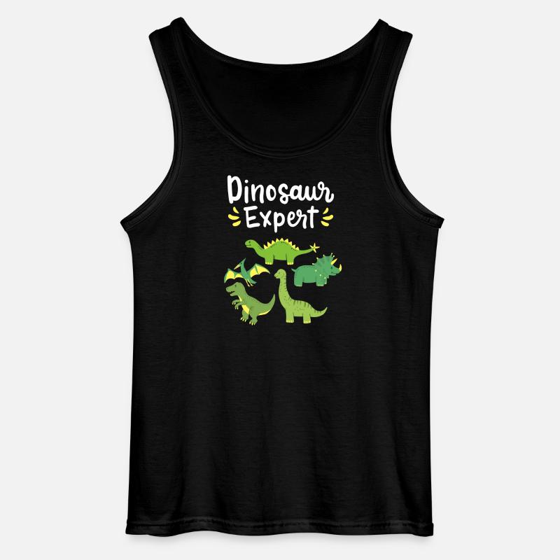 Paleontologist Dinosaurs - Gildan Men’s Tank Top - black