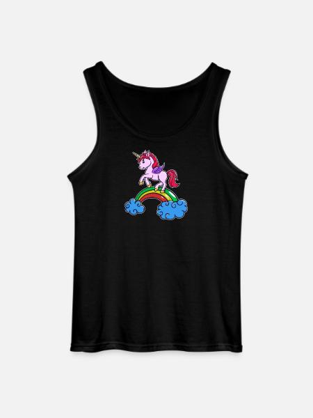 Einhorn Cool Tier - Gildan Männer Tank Top - Schwarz