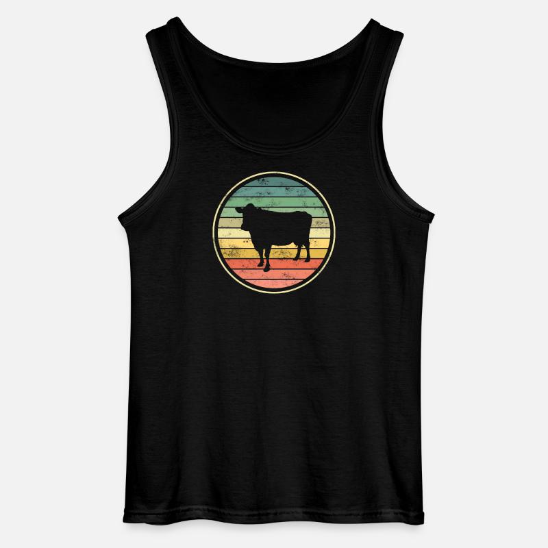 Cow cows - Gildan Men’s Tank Top - black
