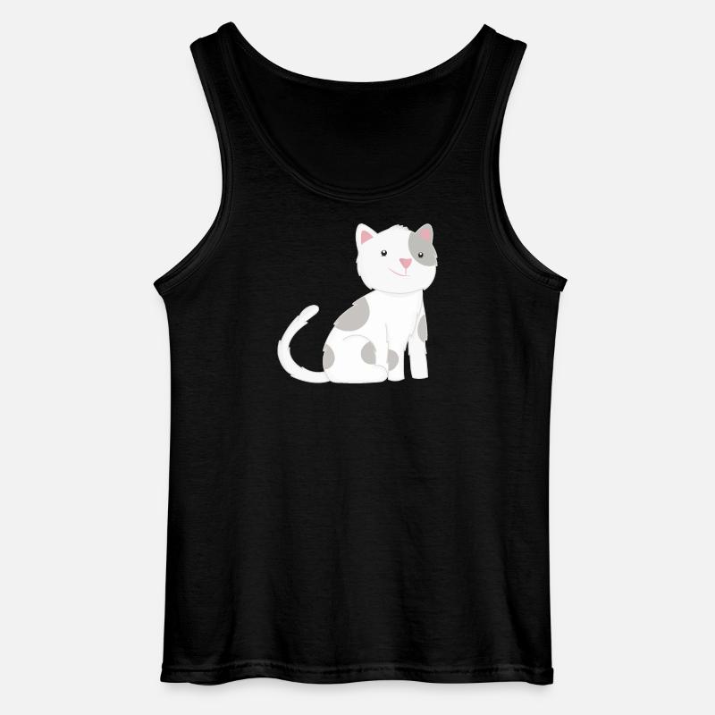 Katze Katzen - Gildan Männer Tank Top - Schwarz