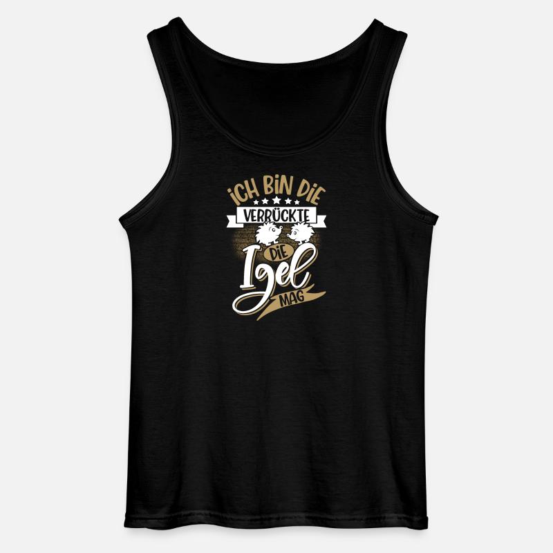Igel - Gildan Männer Tank Top - Schwarz