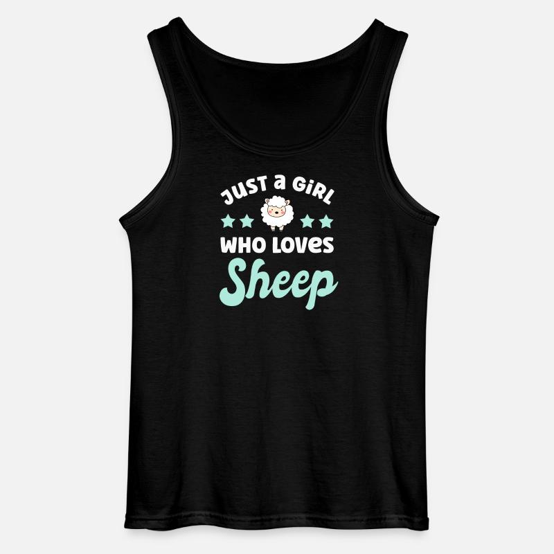 Schaf Schafe - Gildan Männer Tank Top - Schwarz