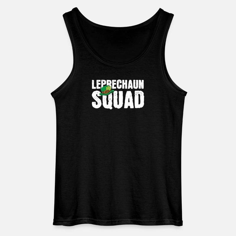 St. Patrick's Day Kobold Irisch - Gildan Männer Tank Top - Schwarz
