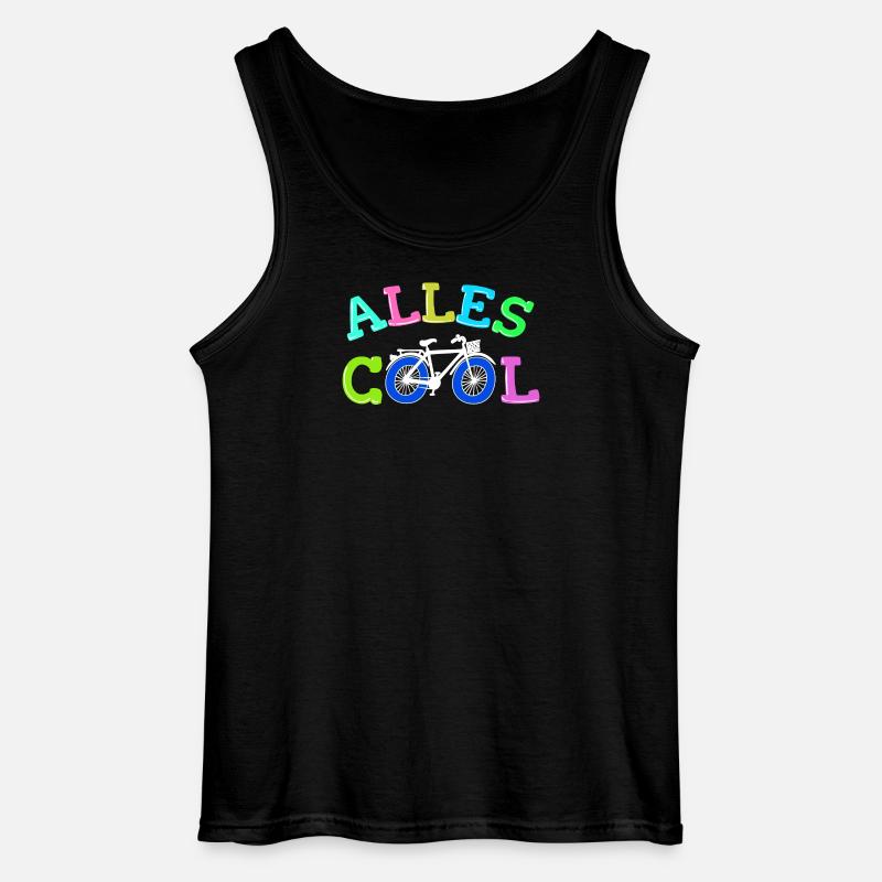 Fahrrad Biker Statement - Gildan Männer Tank Top - Schwarz