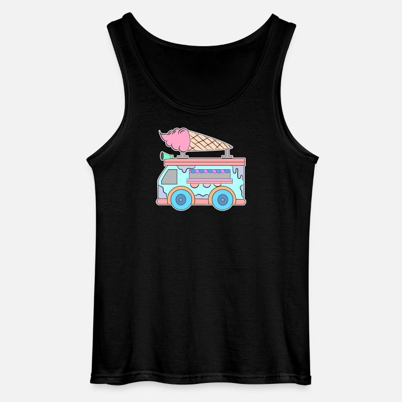 Kids Eiscreme - Gildan Männer Tank Top - Schwarz