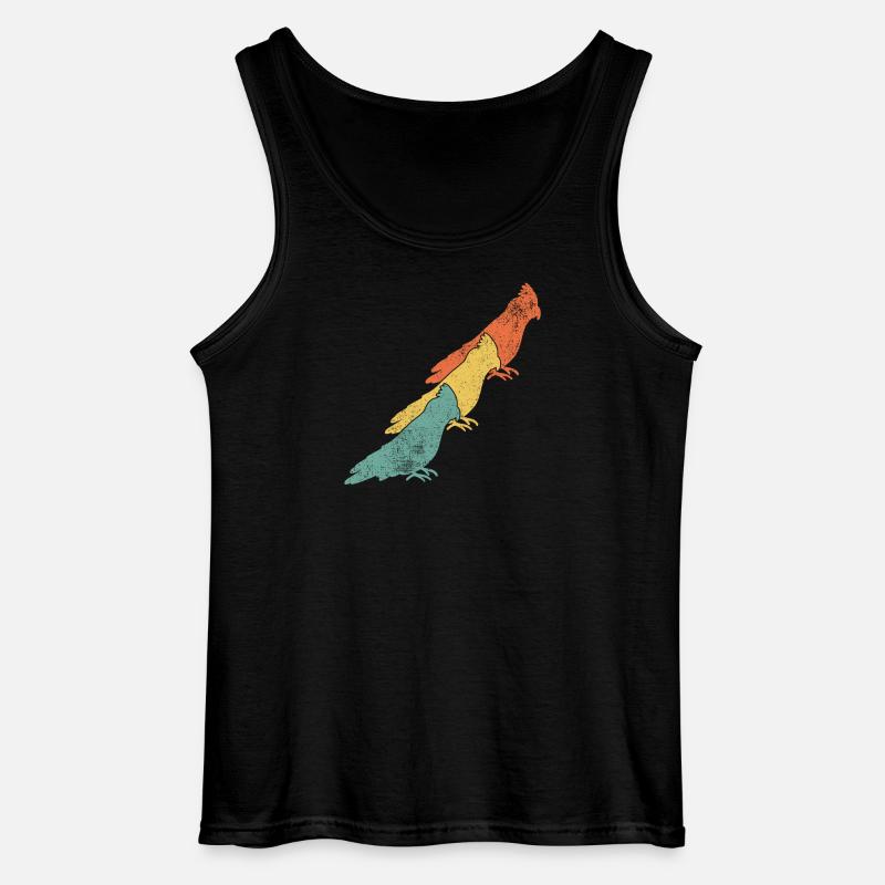Nymphensittiche Vogel - Gildan Männer Tank Top - Schwarz