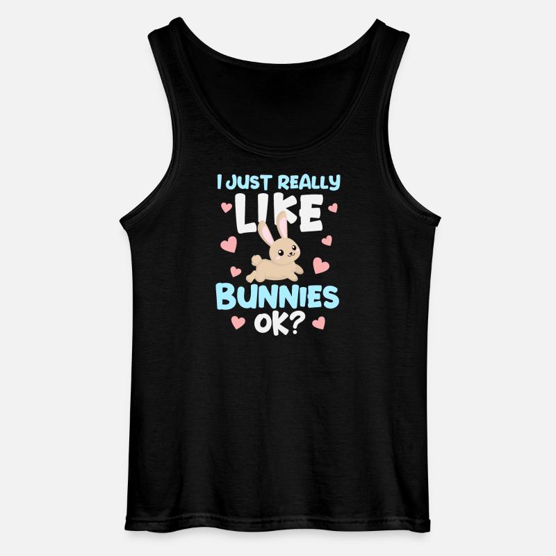 Rabbit Rabbit - Gildan Men’s Tank Top - black