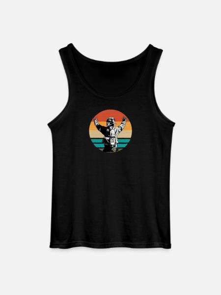 Duo Rétro Sunset - Débardeur Gildan Homme - noir