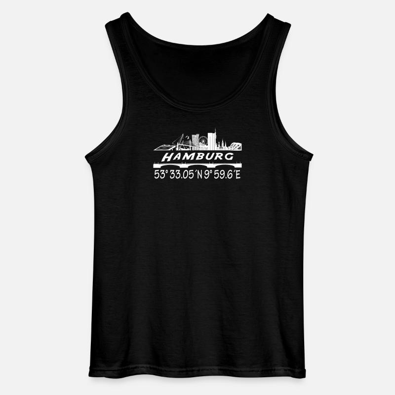 Hamburg - Gildan Männer Tank Top - Schwarz