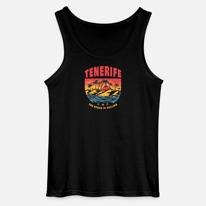 Teneriffa Beach Design - Gildan Männer Tank Top - Schwarz
